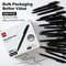 deli Pens Bulk, 100 Pack Retractable Ballpoint Pens, 1.0MM Black Ink,Smooth Writing, No Bleed, Comfortable Grip for Home,Office & School Use